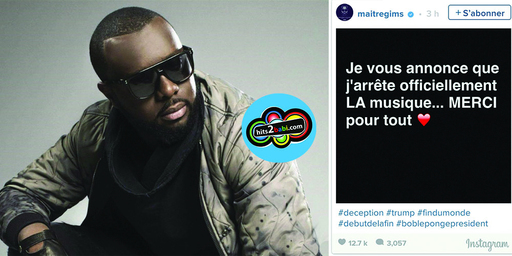Maître Gims arrête la musique