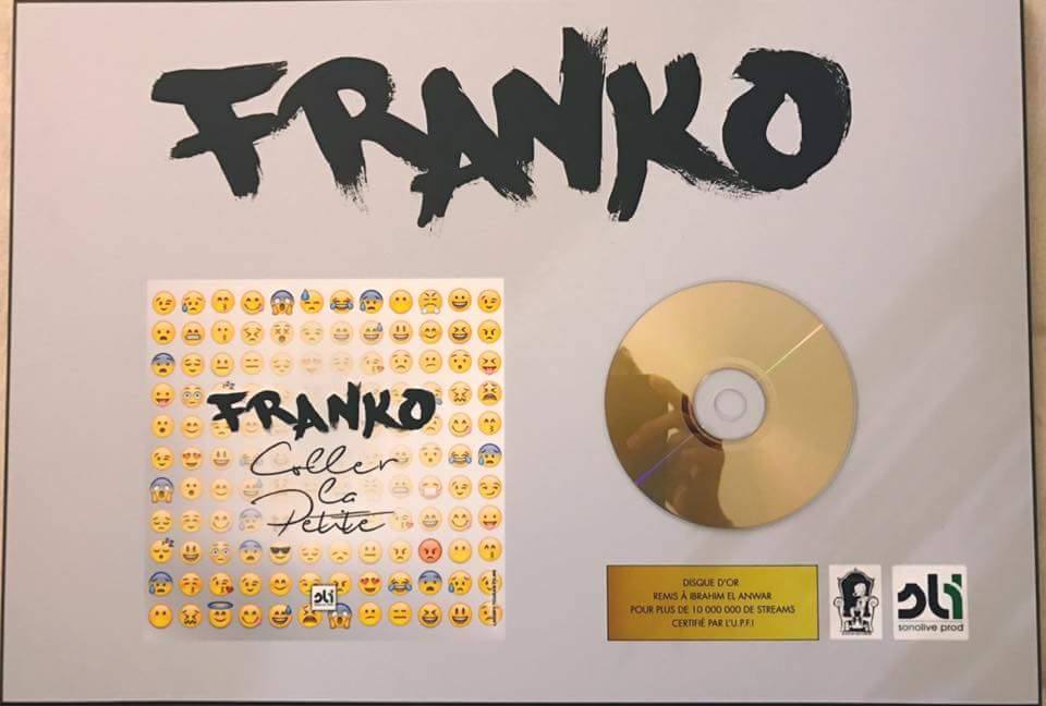 L’artiste Franko vient de décrocher un Disque d’or en France