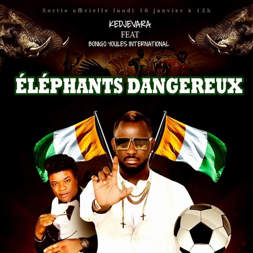 Kedjevara Dj en featuring avec Bonigo des Youlés International chantent pour soutenir les éléphants