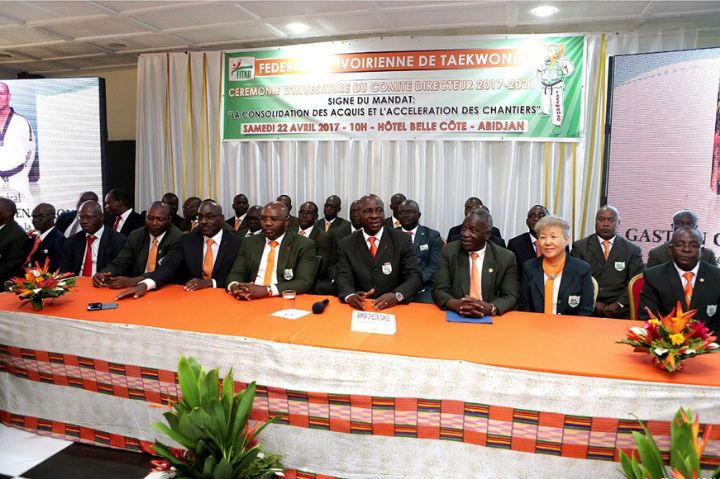 Sport: La Cérémonie d’investiture du nouveau comité directeur de la fédération Ivoirienne de Taekwondo