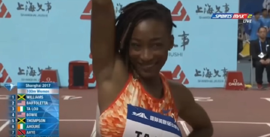 Marie-Josée Ta Lou termine troisième du classement lors de la Diamond League de Shanghai