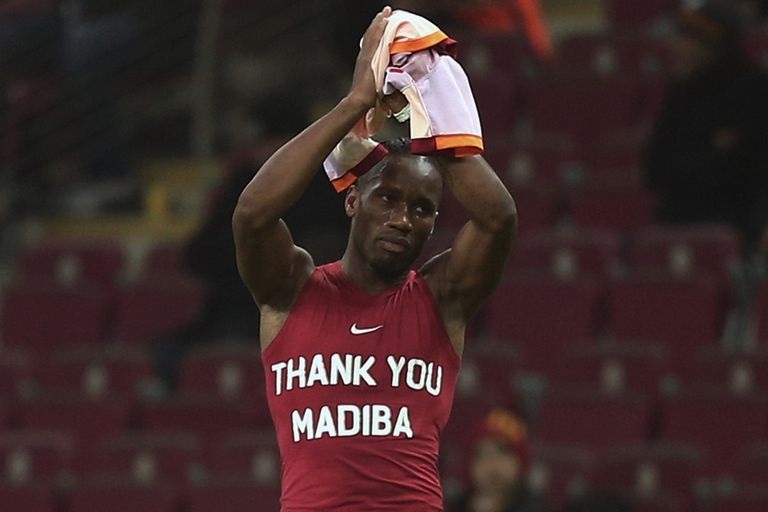 Drogba rend un vibrant hommage à Mandela